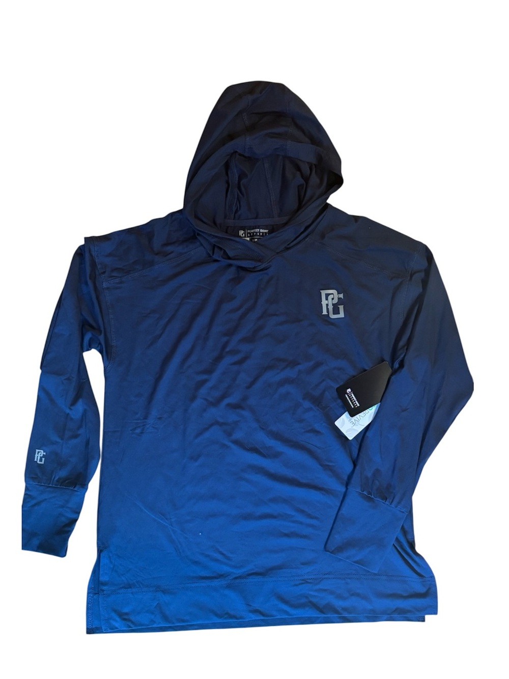 Perfect Game Women’s Softball Blue Hooded Long Sleeve Pullover